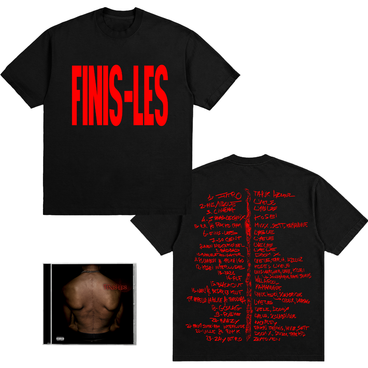 Pack CD « FINIS-LES » Standard + Red tee